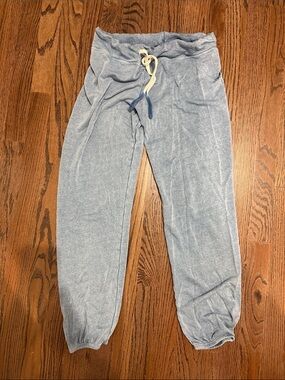 Sundry Heathered Sky Blue Drawstring Joggers